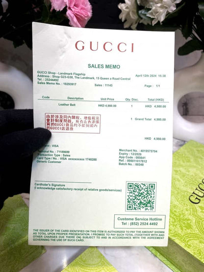 GUCCCI Premium Belt & Wallet Combo C316