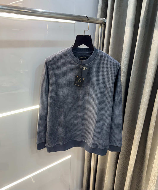 Mossim o Dutti Dark Grey Imported Knitted Pull Over