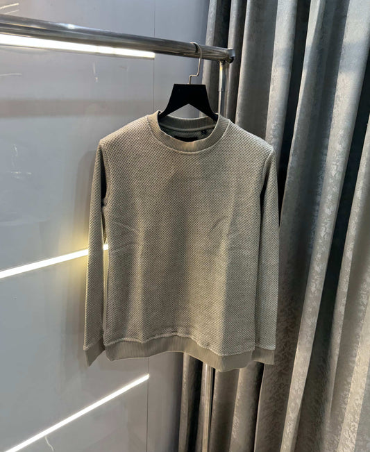 Mossim o Dutti Beige Imported Knitted Pull Over