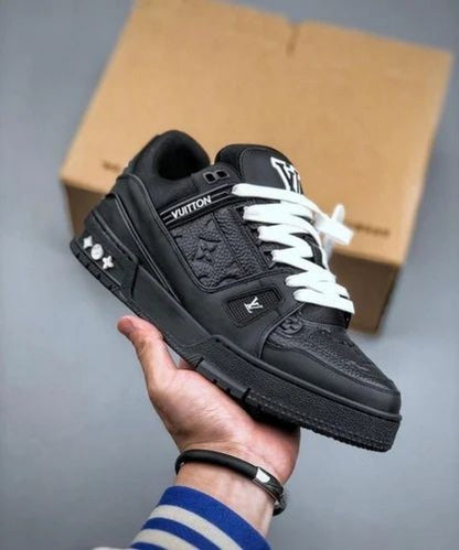 Louis Vuitton SKATE TRAINER PREMIUM SNEAKERS FULL BLACK