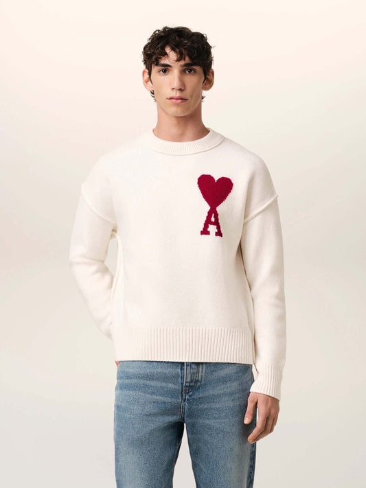 Ami Paris White Premium Imported Sweatshirt