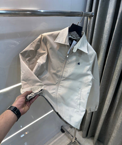 Brooks Brother Cream Imported Bomber Jacket