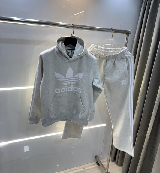 Adida s Grey Logo Print Premium Tracksuit