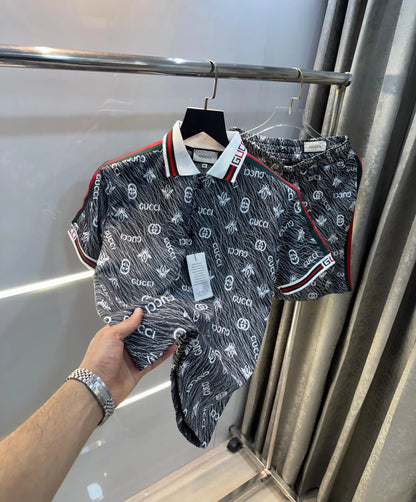 Gucc i Black Printed Premium Cord Set