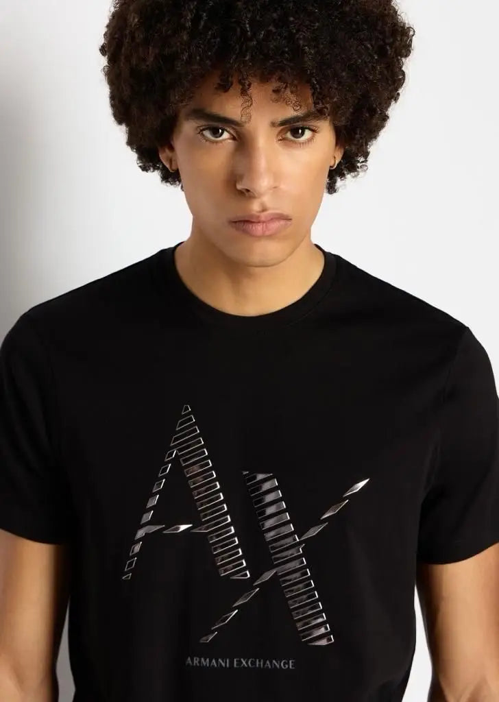 Arman i E...xchange Black Logo Print Premium T-Shirt