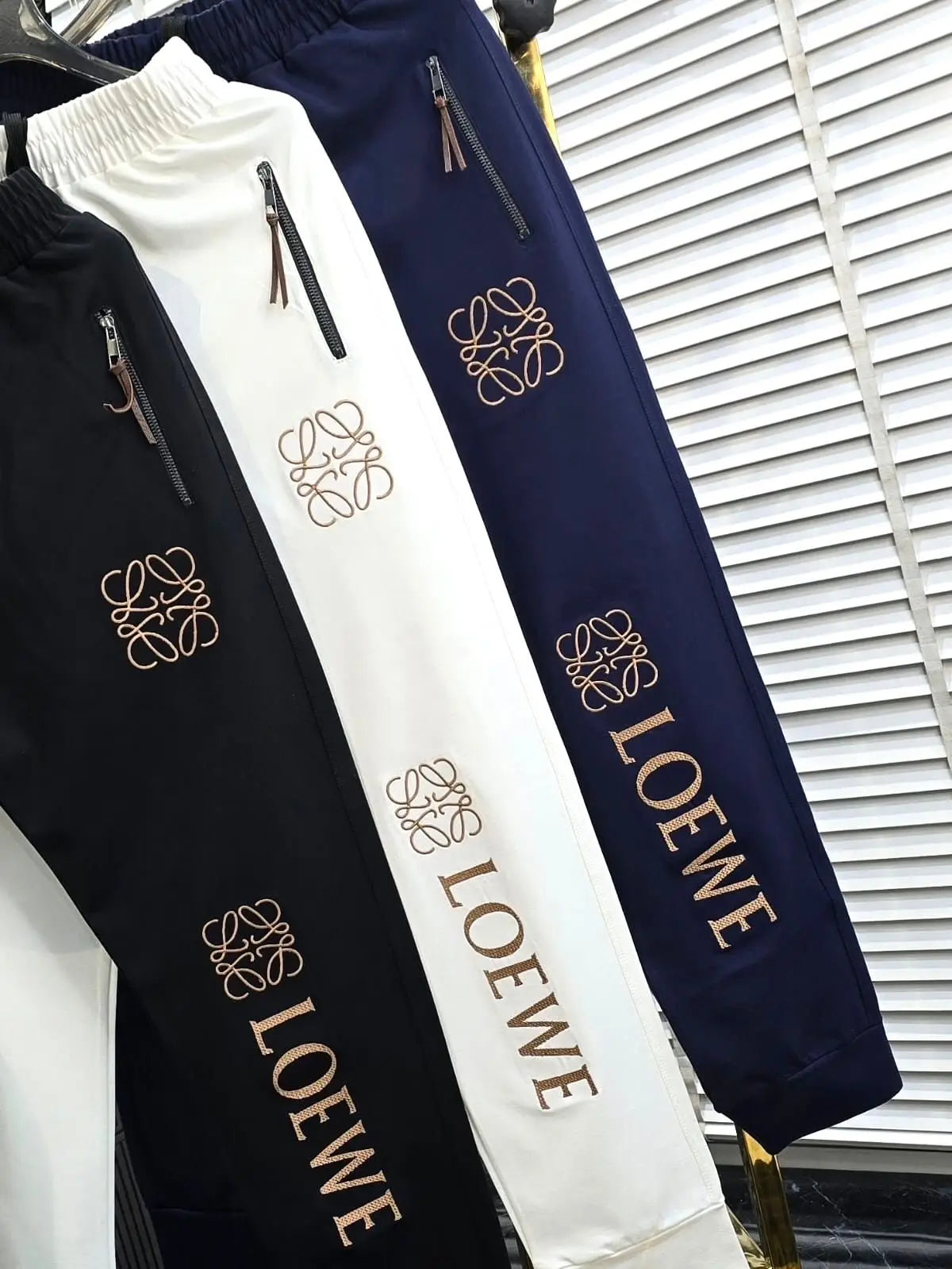 Loewe White Embroidery Logo Imported Tracksuit