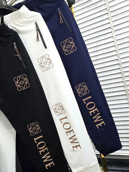 Loewe Navy Blue Embroidery Logo Imported Tracksuit