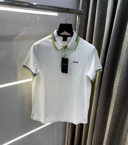 Hugo bos s White  Classic Premium Polo T-Shirt