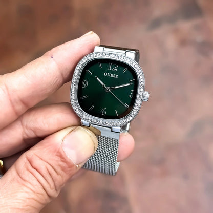 GUESS_LADIES_SILVER_GREEN