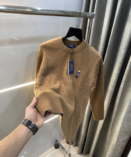 Ralp h  Laure n Brown Teddy Edition Imported Pull Over