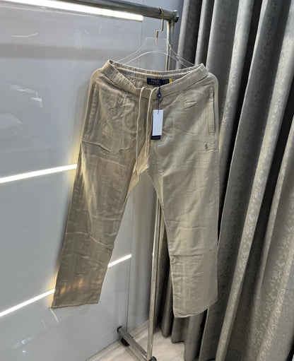 Ralph Lauren Beige Premium Linen Trouser