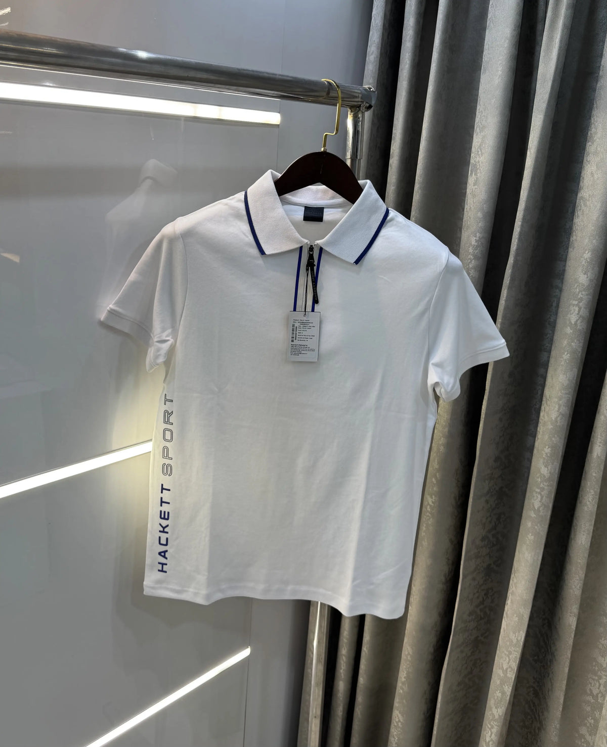 Hacket White Logo Work Premium Polo T-Shirt