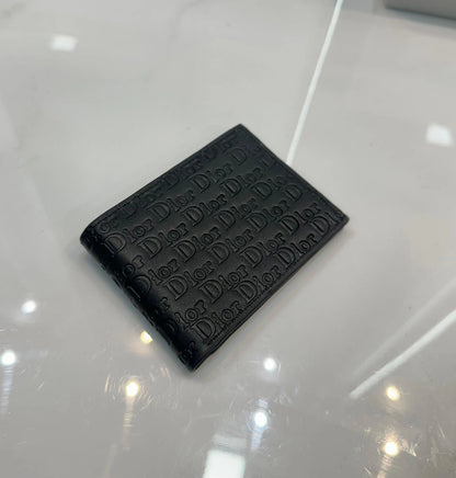 Dio r Black Monogram Premium Wallet d112