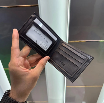 Dio r Black Monogram Premium Wallet d112