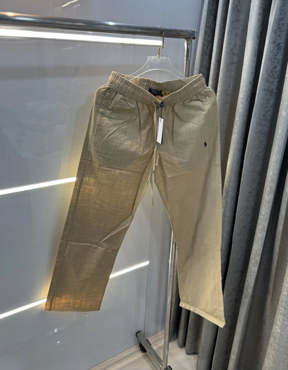 Ralph Lauren Beige Premium Linen Trouser