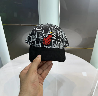 NBA Black White Printed 002 Premium Imported Cap