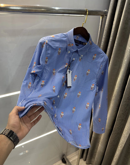 Ralph Lauren Dark Blue Teddy Premium Shirt