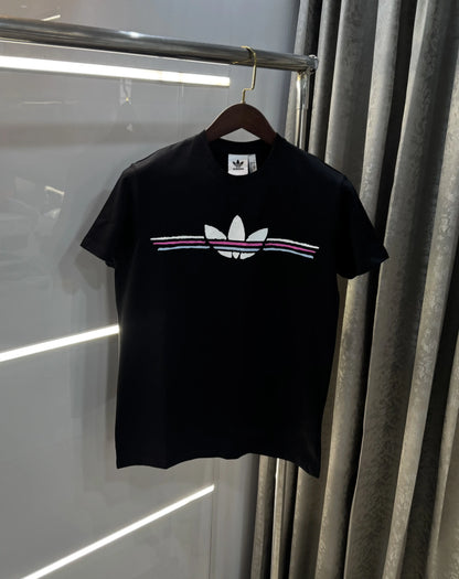 Adidas Black Printed Premium Classic T-Shirt