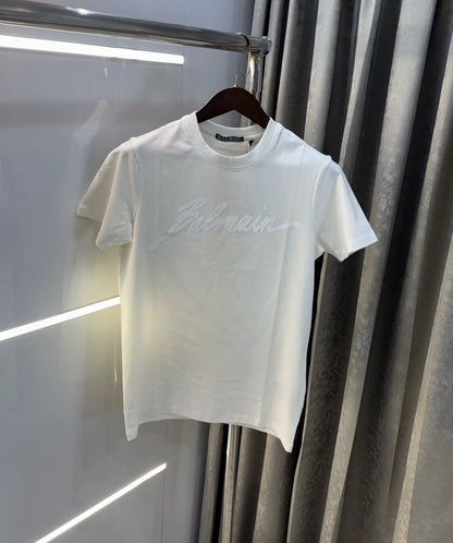Balmain Paris White Logo Work Premium T-Shirt