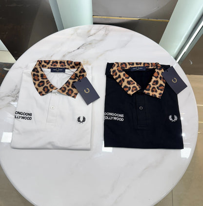 Fredperr y Black Embroidery Logo Premium Polo T-Shirt