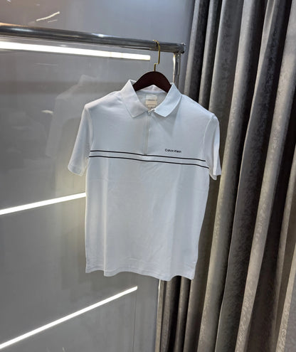 Calvin  Klein White Premium Polo T-Shirt