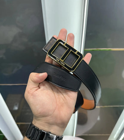 Tomfor d Premium Imported Reversible Belt Gold Black t1900