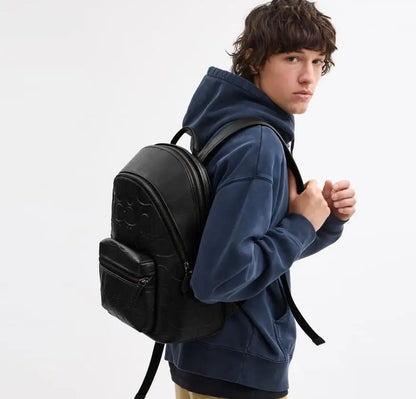 Coac h Black Monogram Luxury Imported BackPack Ultra Premium