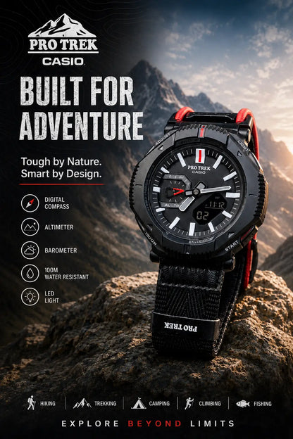 casio G shock Pro trek world time