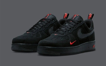 Nike_Airforce 1 Low Multi Swoosh Black Crimson Mens Shoes