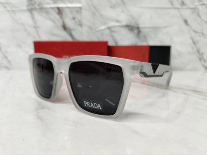 PRADA 0626 TRANSPARENT GREY METAL LOGO