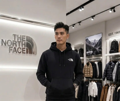 The  North Face Black Printed Imported Hoodie