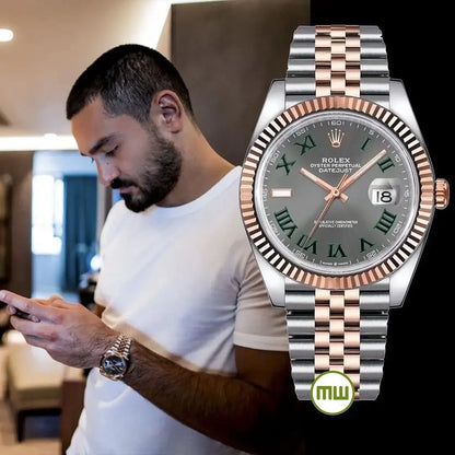 Rolex Date Just Winbledon Heavy Quality