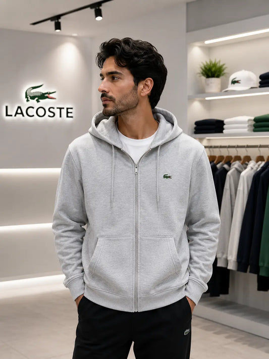 Lacost e Grey Premium Zipper Jacket
