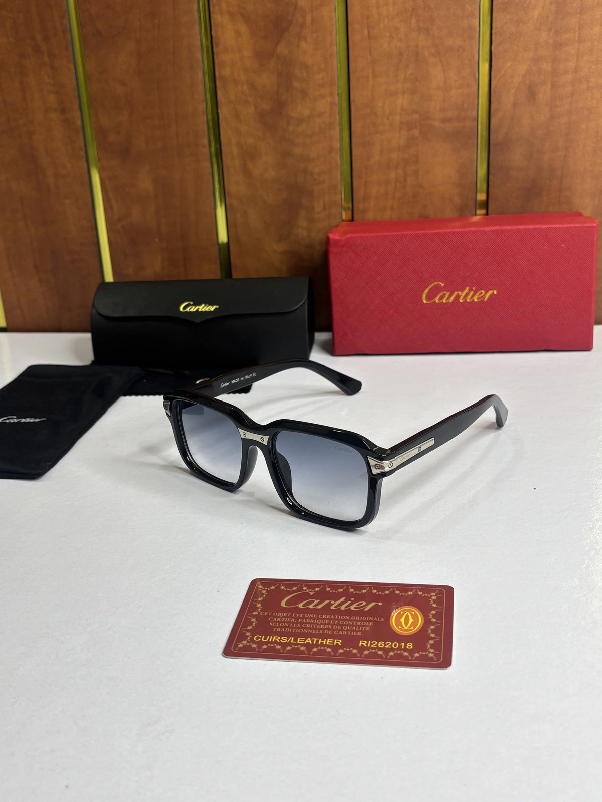 Cartier 0482 Black Blue