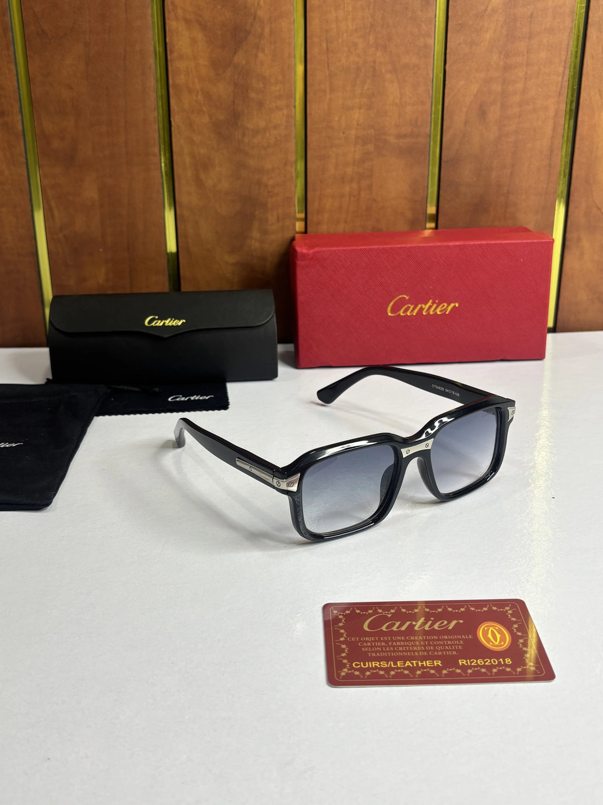 Cartier 0482 Black Blue