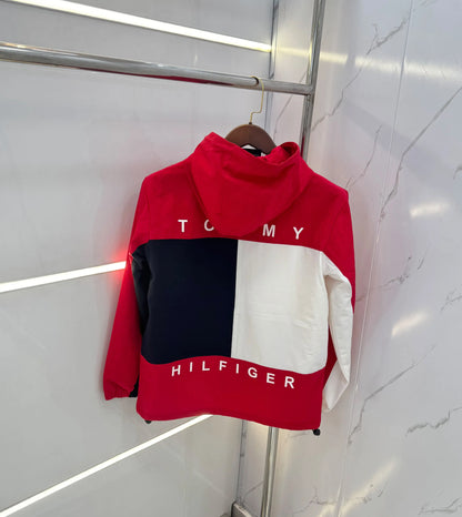 Tomm y Hilfiger Red Imported Premium Bomber Jacket