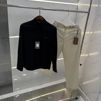 Loro Piana Black Beige Italian Imported Combo