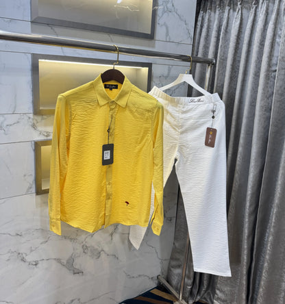 Lor o Piana Yellow White Italian Imported Combo