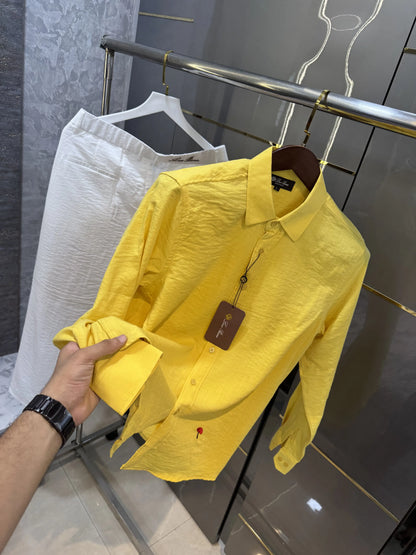 Lor o Piana Yellow White Italian Imported Combo