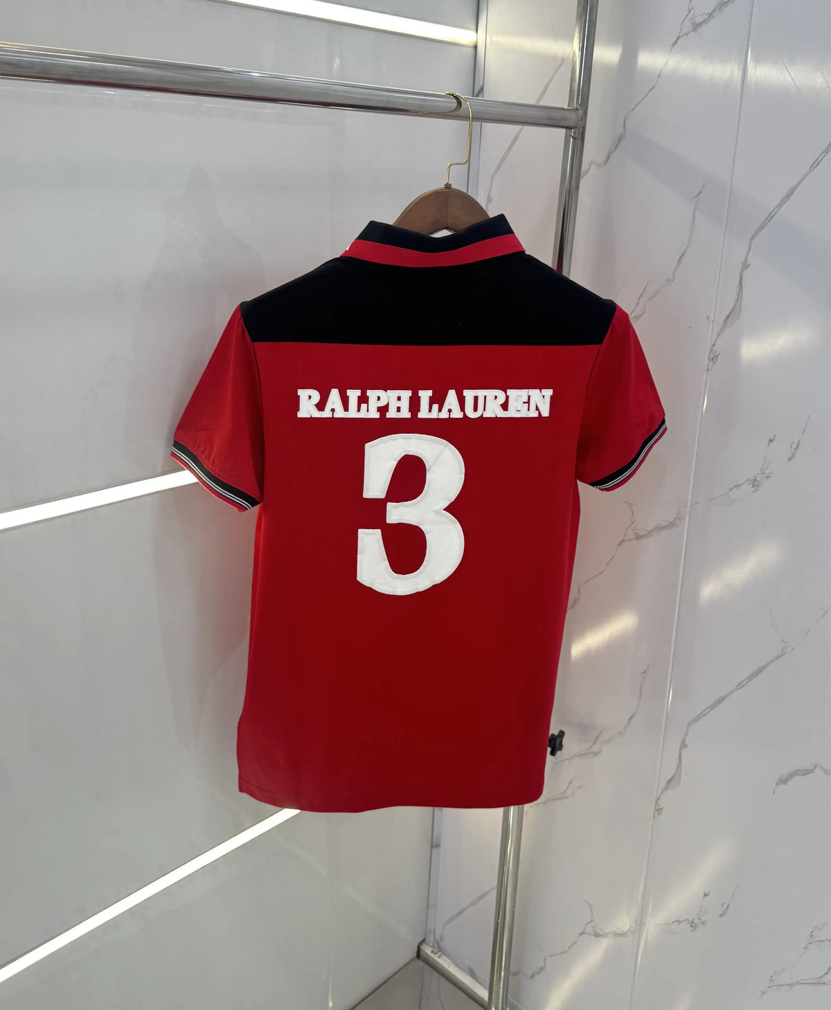 Ralph  Lauren Red Premium Polo T-shirt