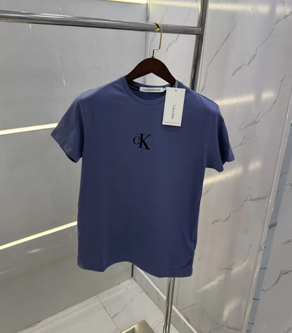 Calvin Klein Blue Logo Print Premium T-Shirt