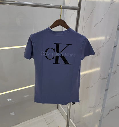 Calvin Klein Blue Logo Print Premium T-Shirt