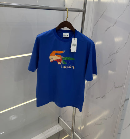 Lacost e Blue Printed Imported Oversized T-Shirt