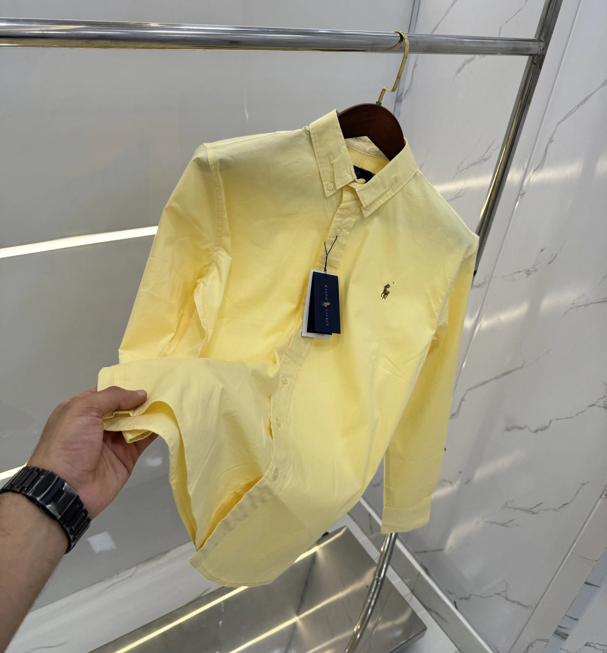 Ralph Lauren Yellow Premium cotton Shirt