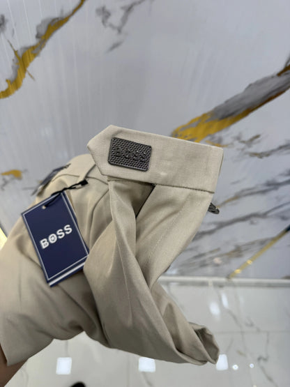 Hugo  Boss Cream Imported Korean Trouser