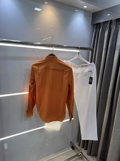 Hermes Orange White Italian Imported Combo
