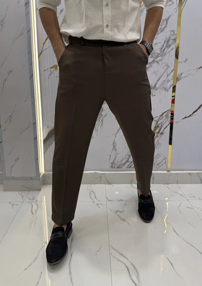 Hug.o  Bos.s Brown Imported Korean Trouser