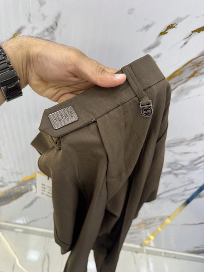 Hug.o  Bos.s Brown Imported Korean Trouser