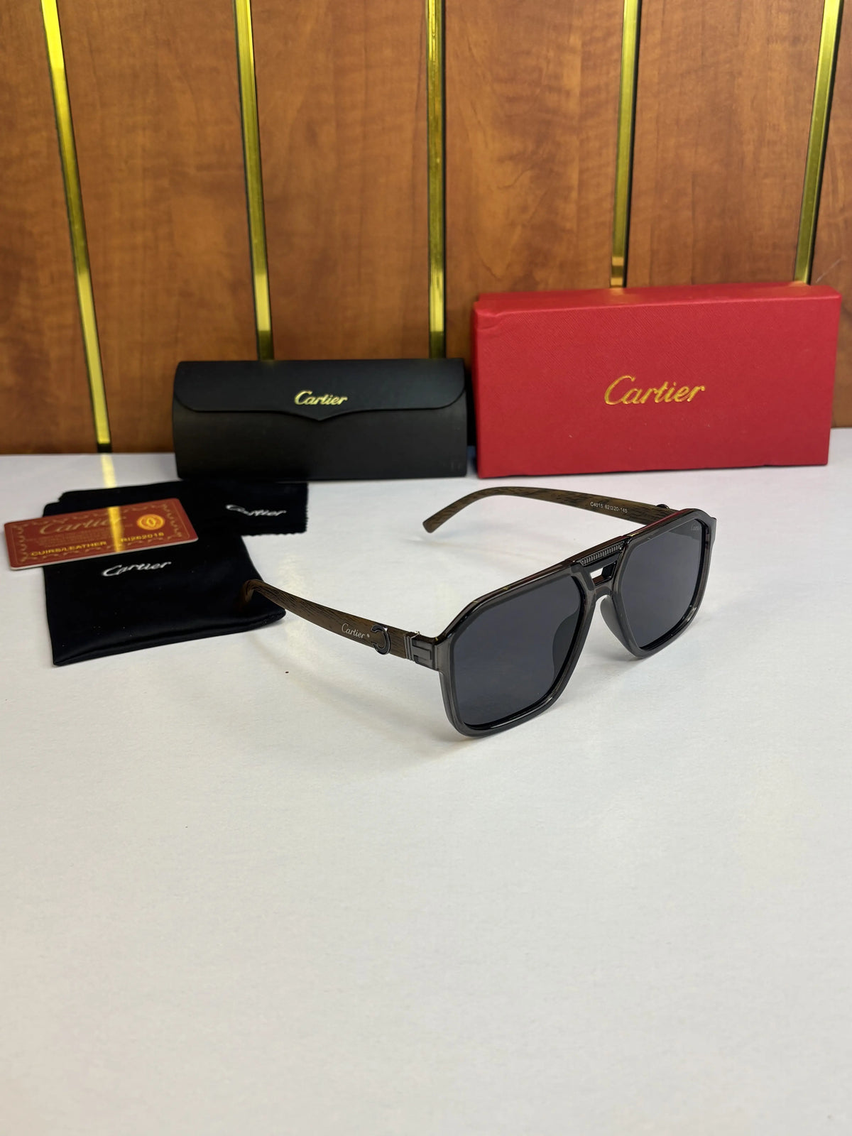Cartier 4015 Grey Wooden