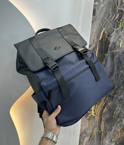 Lacost e Luxury Imported BackPack Blue L70